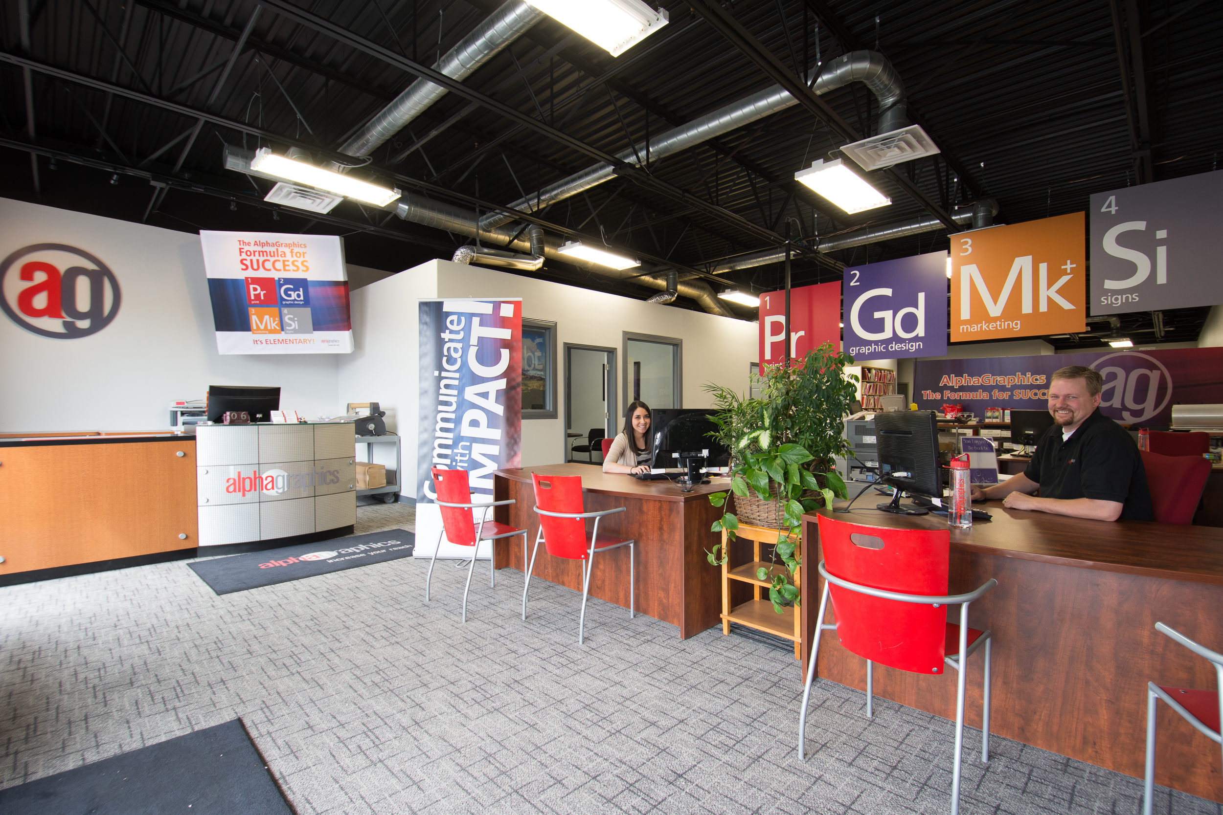 inside view of an AlphaGraphics center
